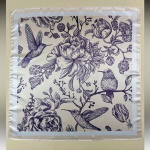 Floral and Bird Print Scarf P63